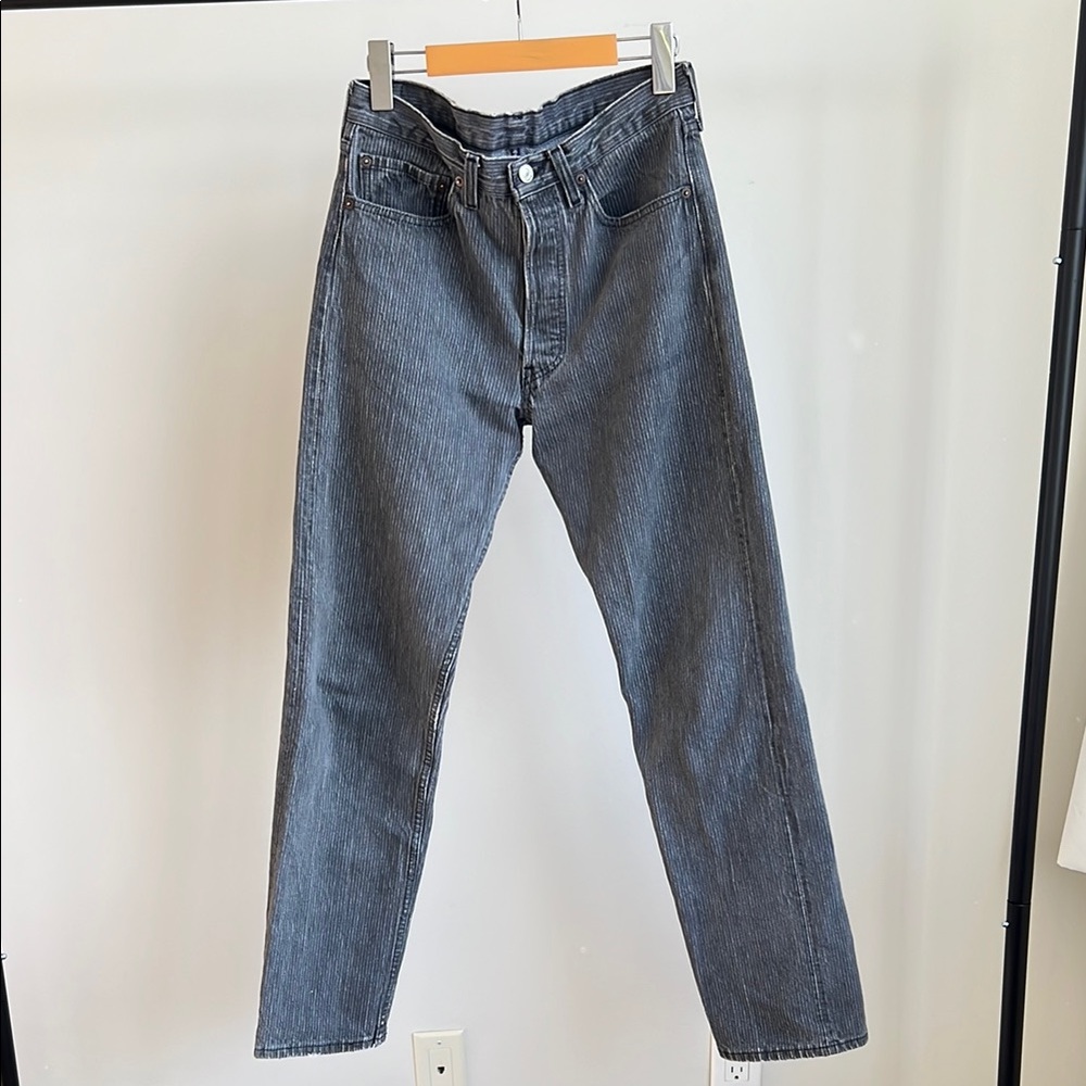 Levi’s 501 Striped Grey Jeans